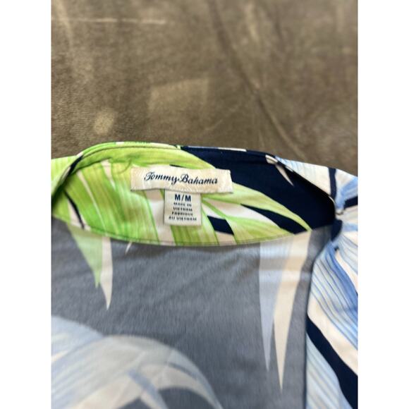 TOMMY BAHAMA women's Faux Wrap Jersey Dress Casual Resort Career Medium - Picture 3 of 8